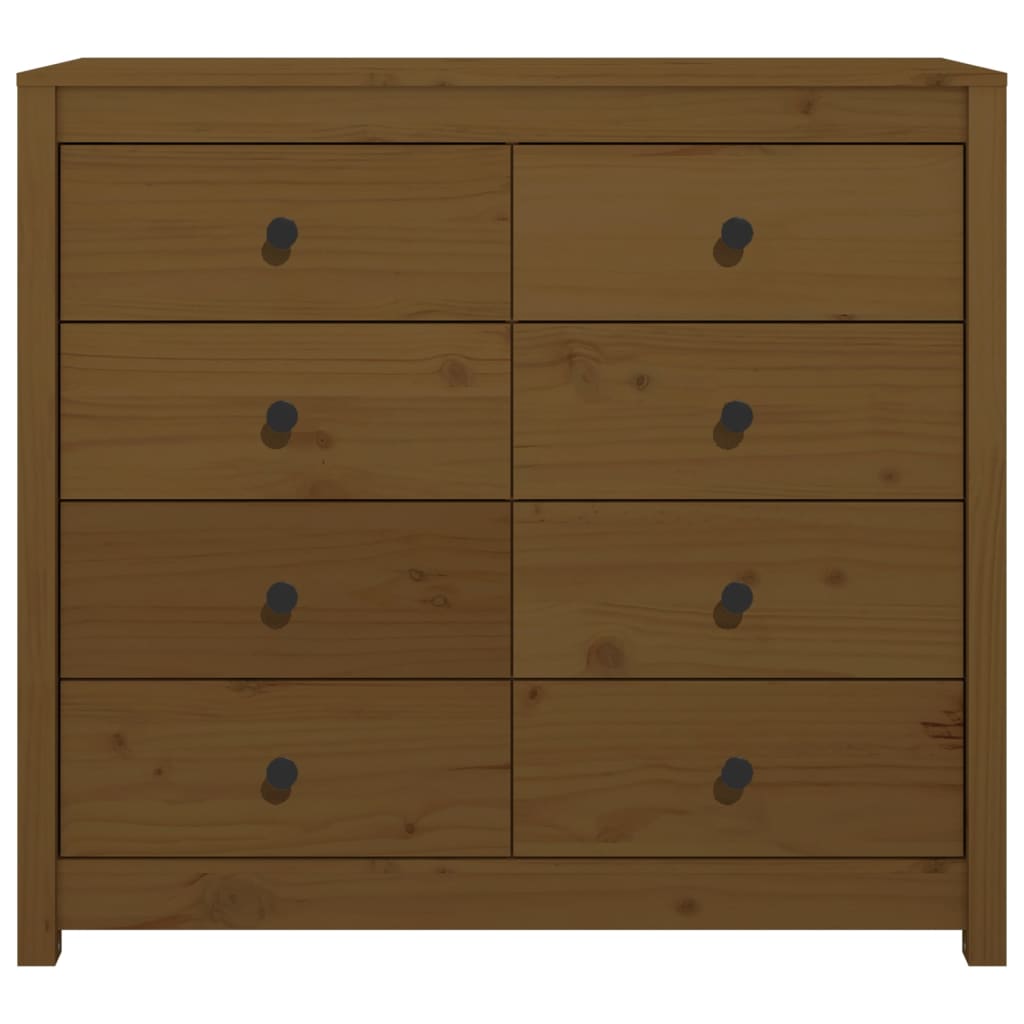 Dressoir 100x40x90 cm massief grenenhout honingbruin - AllerleiShop