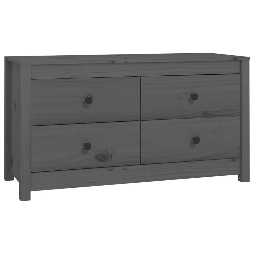 Dressoir 100x40x54 cm massief grenenhout grijs - AllerleiShop