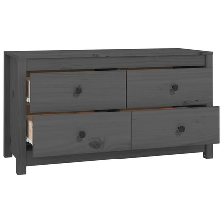 Dressoir 100x40x54 cm massief grenenhout grijs - AllerleiShop