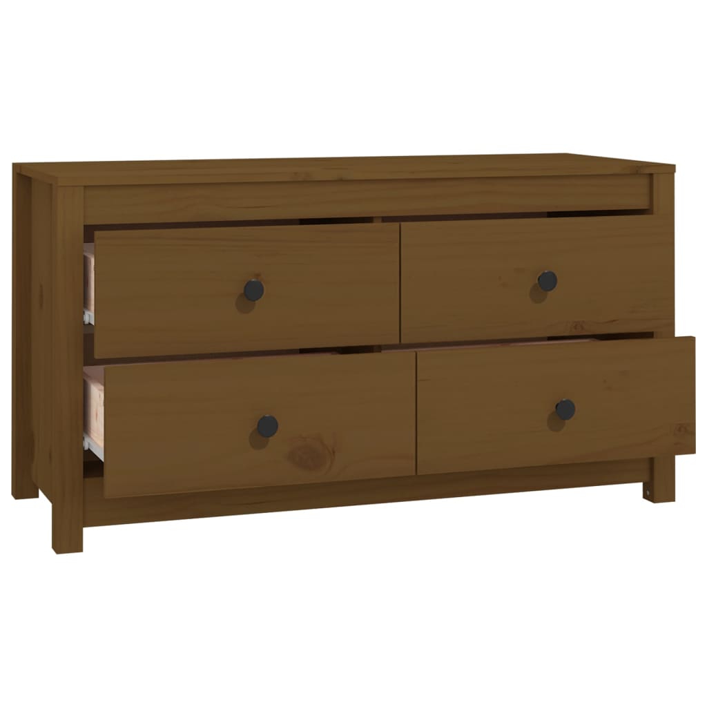 Dressoir 100x40x54 cm massief grenenhout honingbruin - AllerleiShop