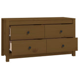 Dressoir 100x40x54 cm massief grenenhout honingbruin - AllerleiShop