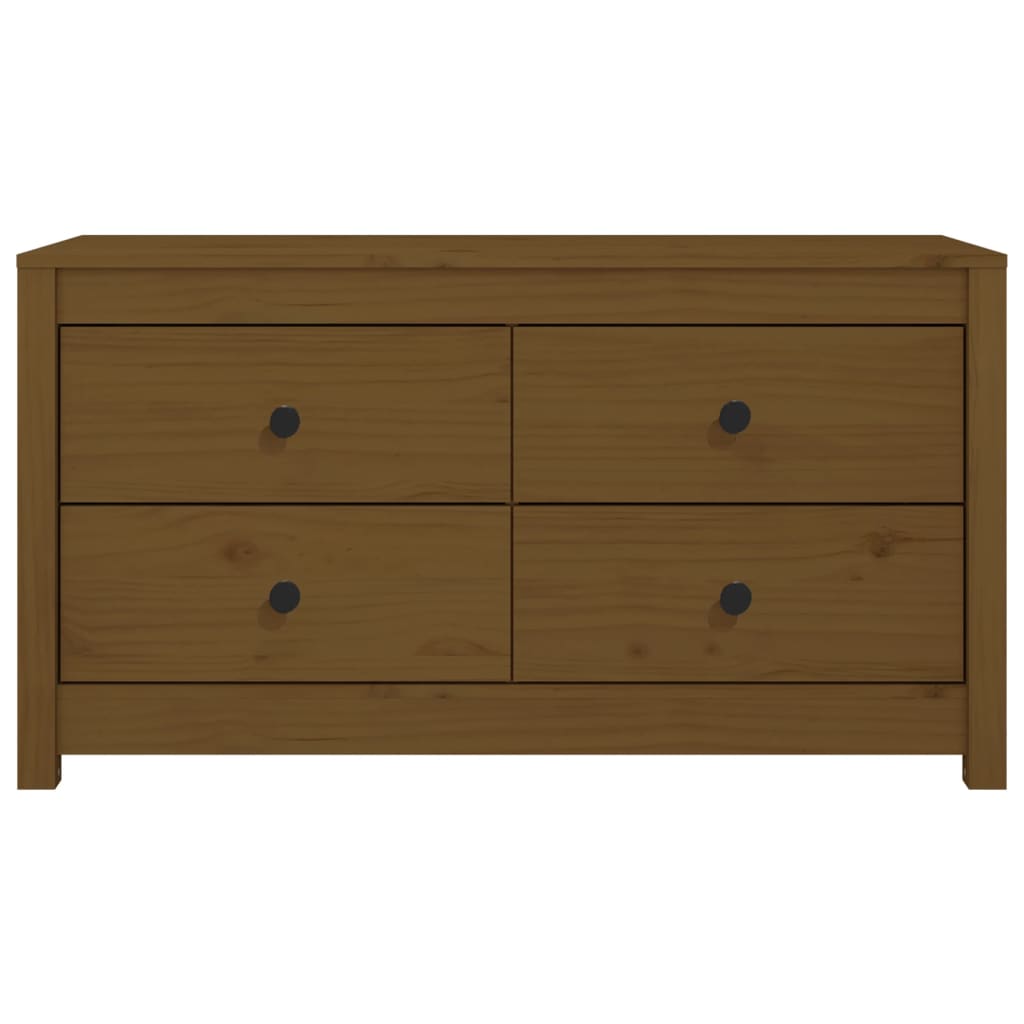 Dressoir 100x40x54 cm massief grenenhout honingbruin - AllerleiShop