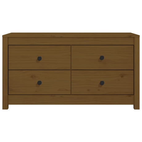 Dressoir 100x40x54 cm massief grenenhout honingbruin - AllerleiShop