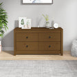 Dressoir 100x40x54 cm massief grenenhout honingbruin - AllerleiShop