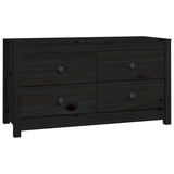 Dressoir 100x40x54 cm massief grenenhout zwart - AllerleiShop