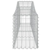 Schanskorven 4 st gewelfd 200x30x40/60 cm ijzer