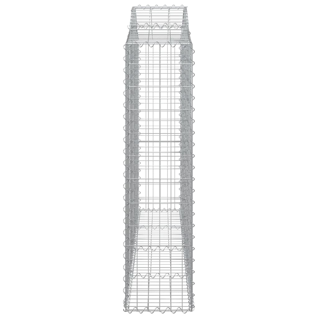 Schanskorven 10 st gewelfd 200x30x120/140 cm ijzer