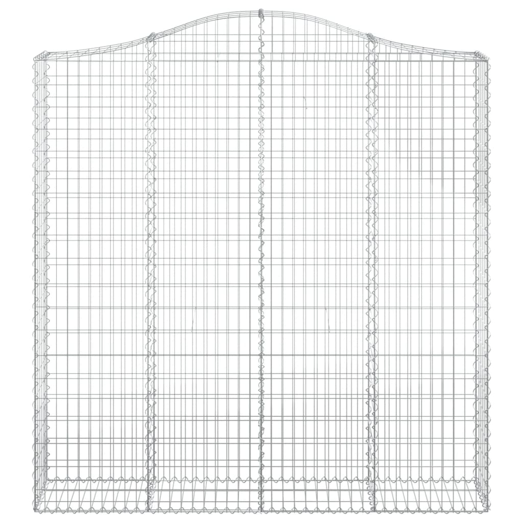 Schanskorven 4 st gewelfd 200x30x200/220 cm ijzer