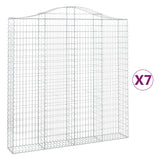Schanskorven 7 st gewelfd 200x30x200/220 cm ijzer