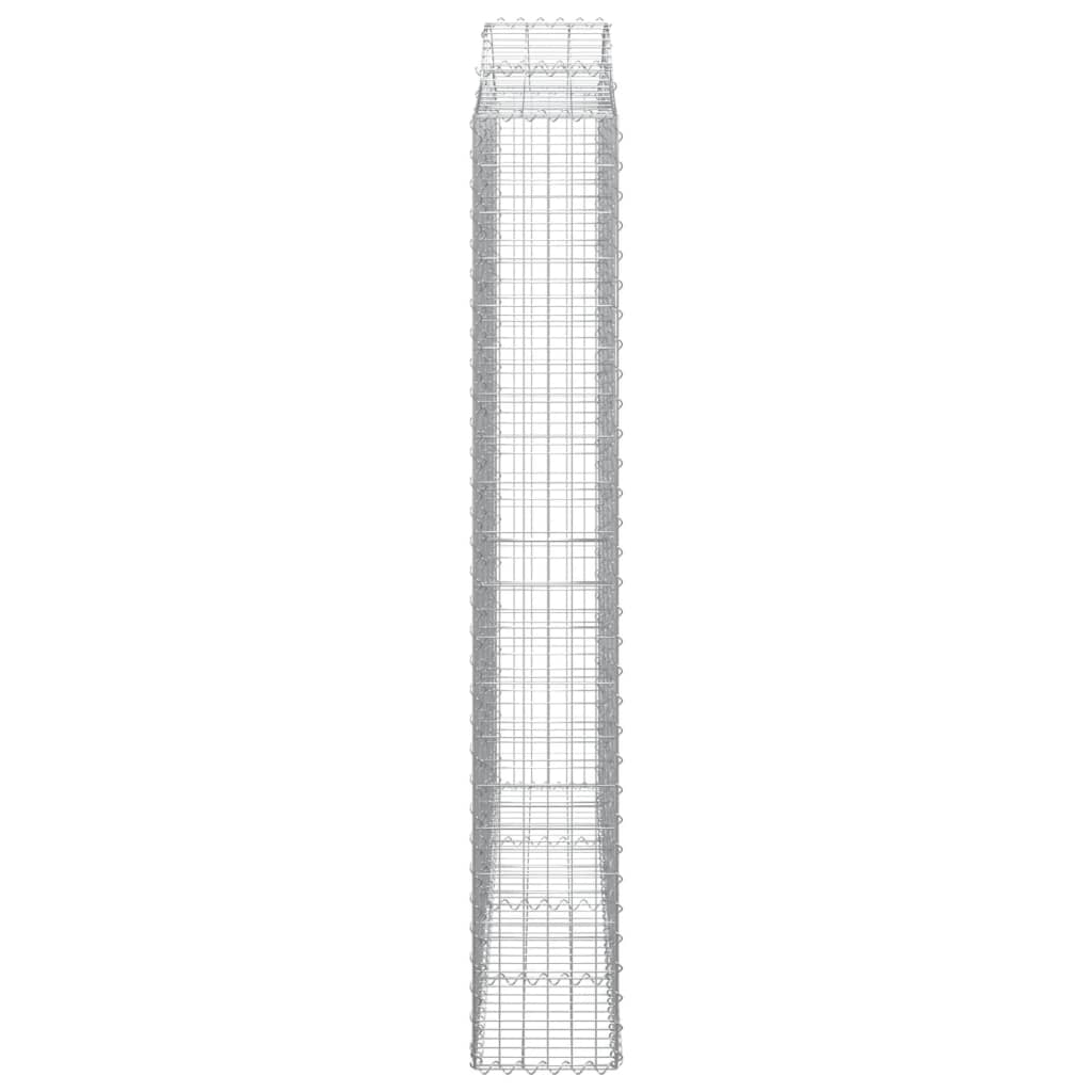 Schanskorven 8 st gewelfd 200x30x200/220 cm ijzer