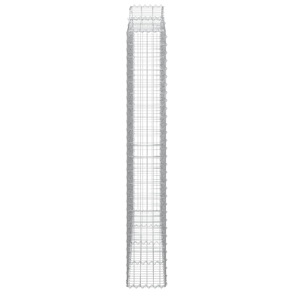 Schanskorven 9 st gewelfd 200x30x200/220 cm ijzer