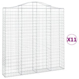 Schanskorven 11 st gewelfd 200x30x200/220 cm ijzer