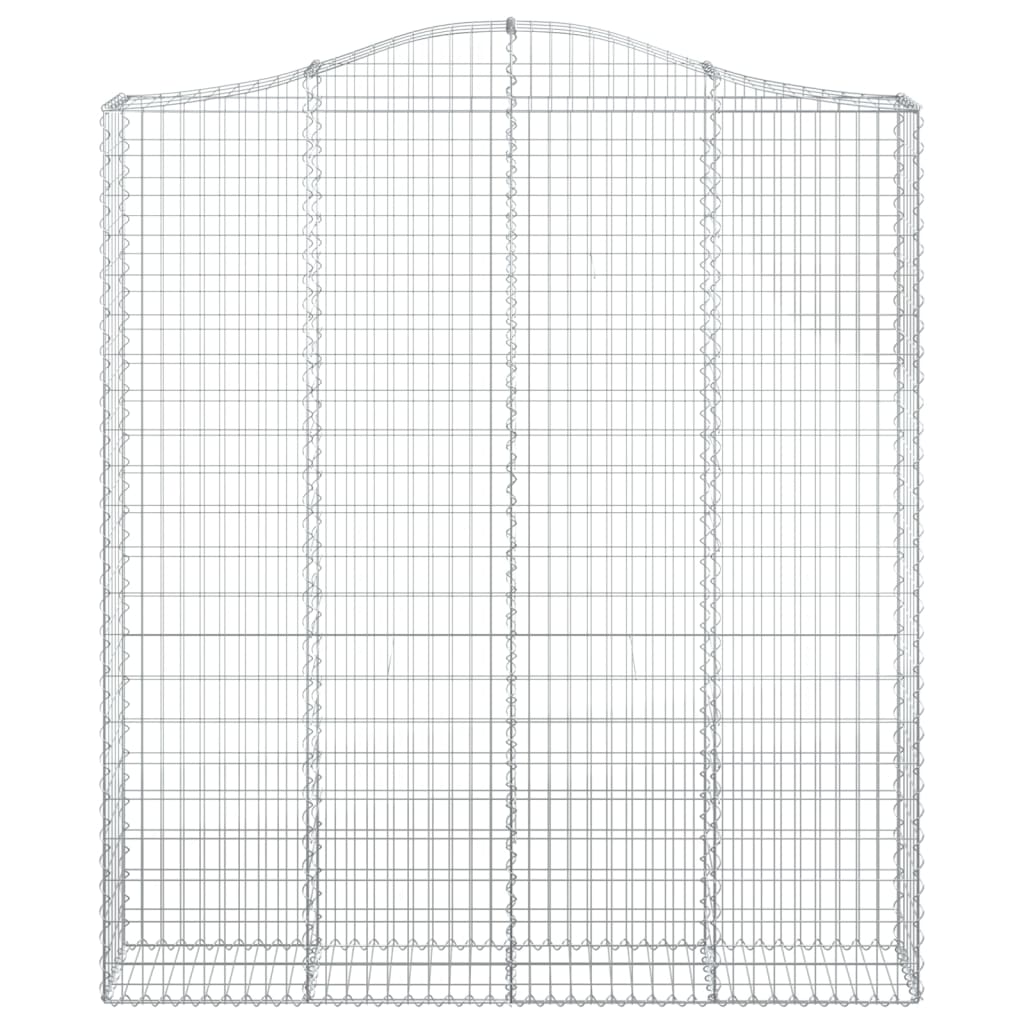 Schanskorven 2 st gewelfd 200x30x220/240 cm ijzer