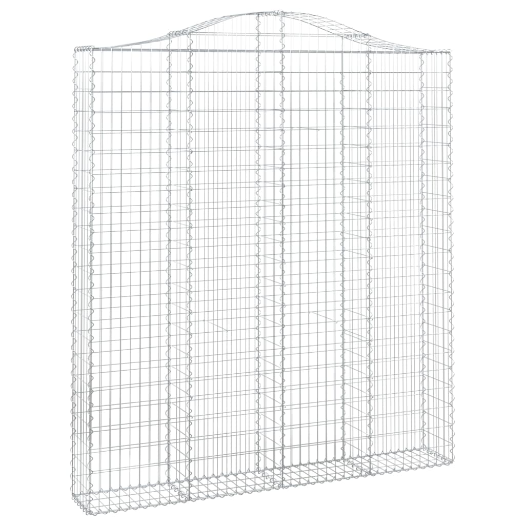 Schanskorven 12 st gewelfd 200x30x220/240 cm ijzer