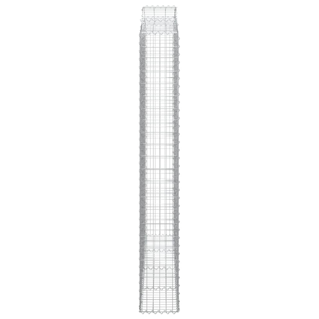 Schanskorven 12 st gewelfd 200x30x220/240 cm ijzer