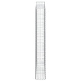 Schanskorven 12 st gewelfd 200x30x220/240 cm ijzer