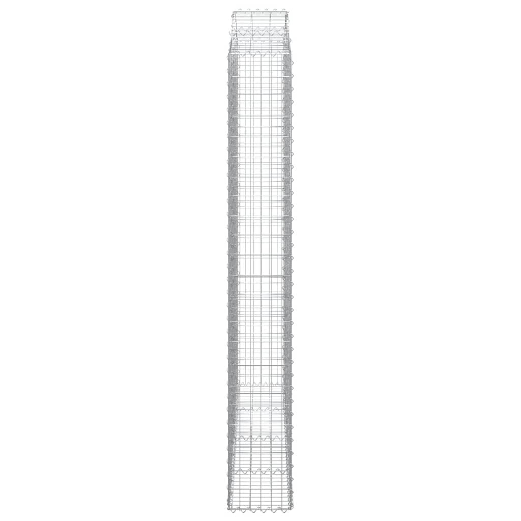 Schanskorven 15 st gewelfd 200x30x220/240 cm ijzer