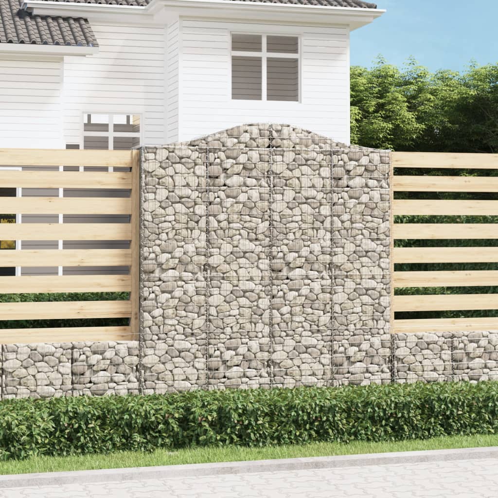 Schanskorven 15 st gewelfd 200x30x220/240 cm ijzer