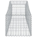 Schanskorven 18 st gewelfd 200x50x40/60 cm gegalvaniseerd ijzer