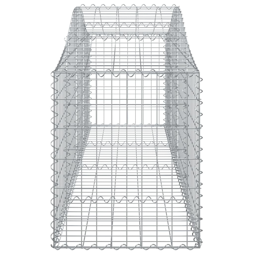 Schanskorven 11 st gewelfd 200x50x60/80 cm gegalvaniseerd ijzer