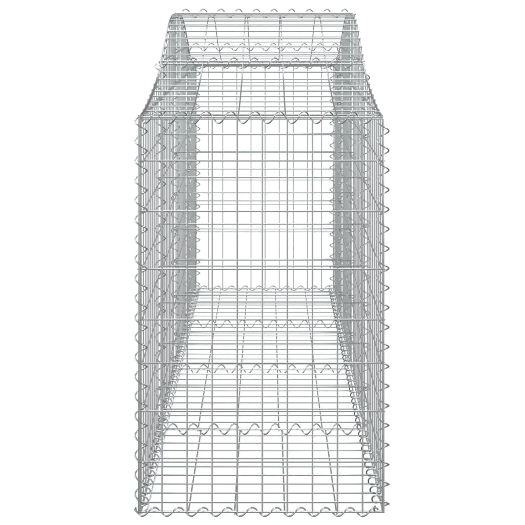 Schanskorven 10 st gewelfd 200x50x80/100 cm ijzer