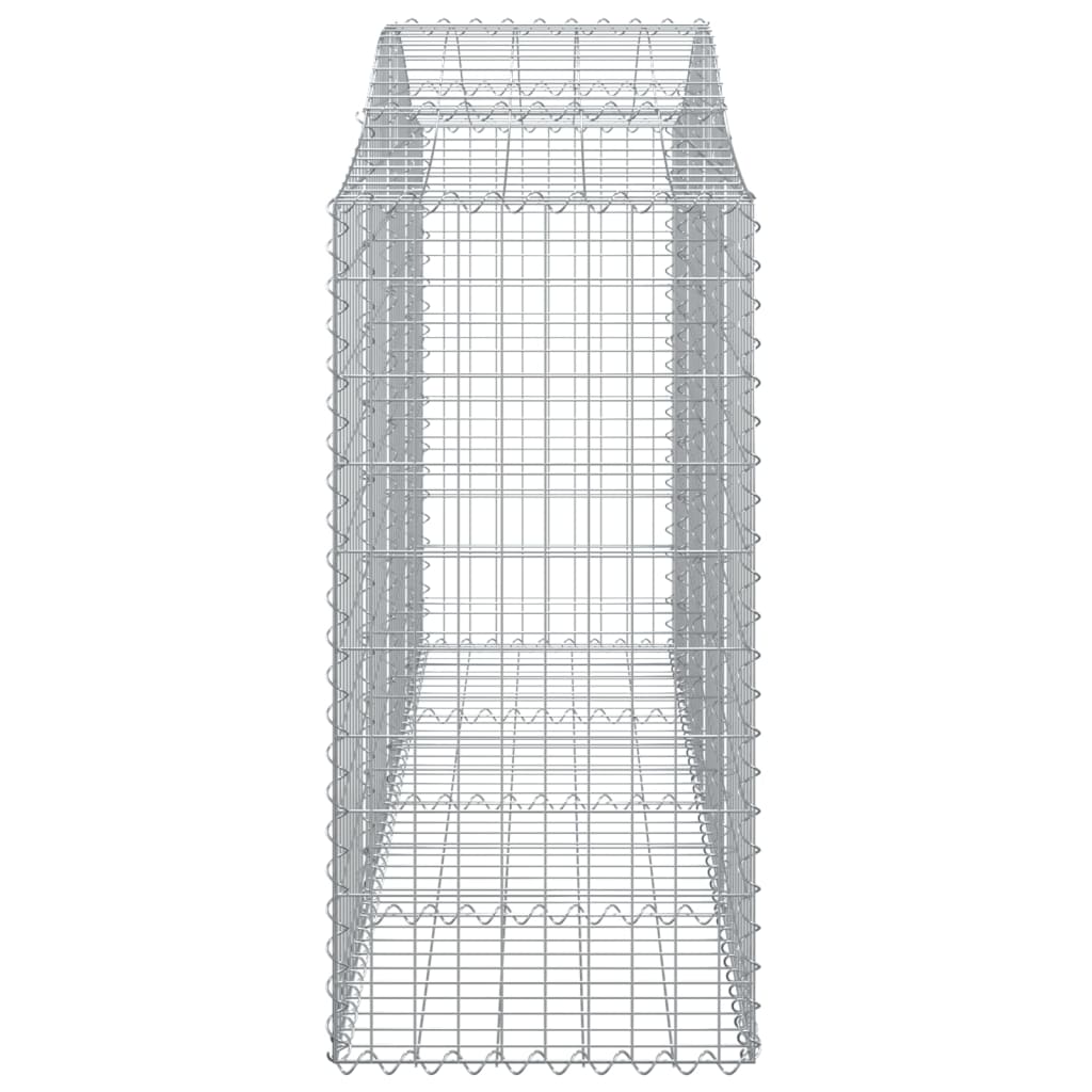 Schanskorven 2 st gewelfd 200x50x120/140 cm ijzer