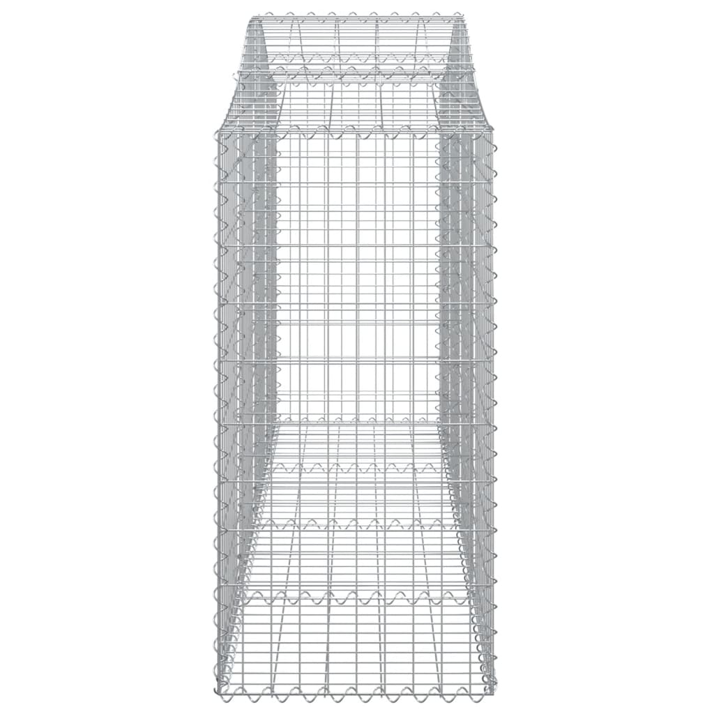 Schanskorven 8 st gewelfd 200x50x120/140 cm ijzer