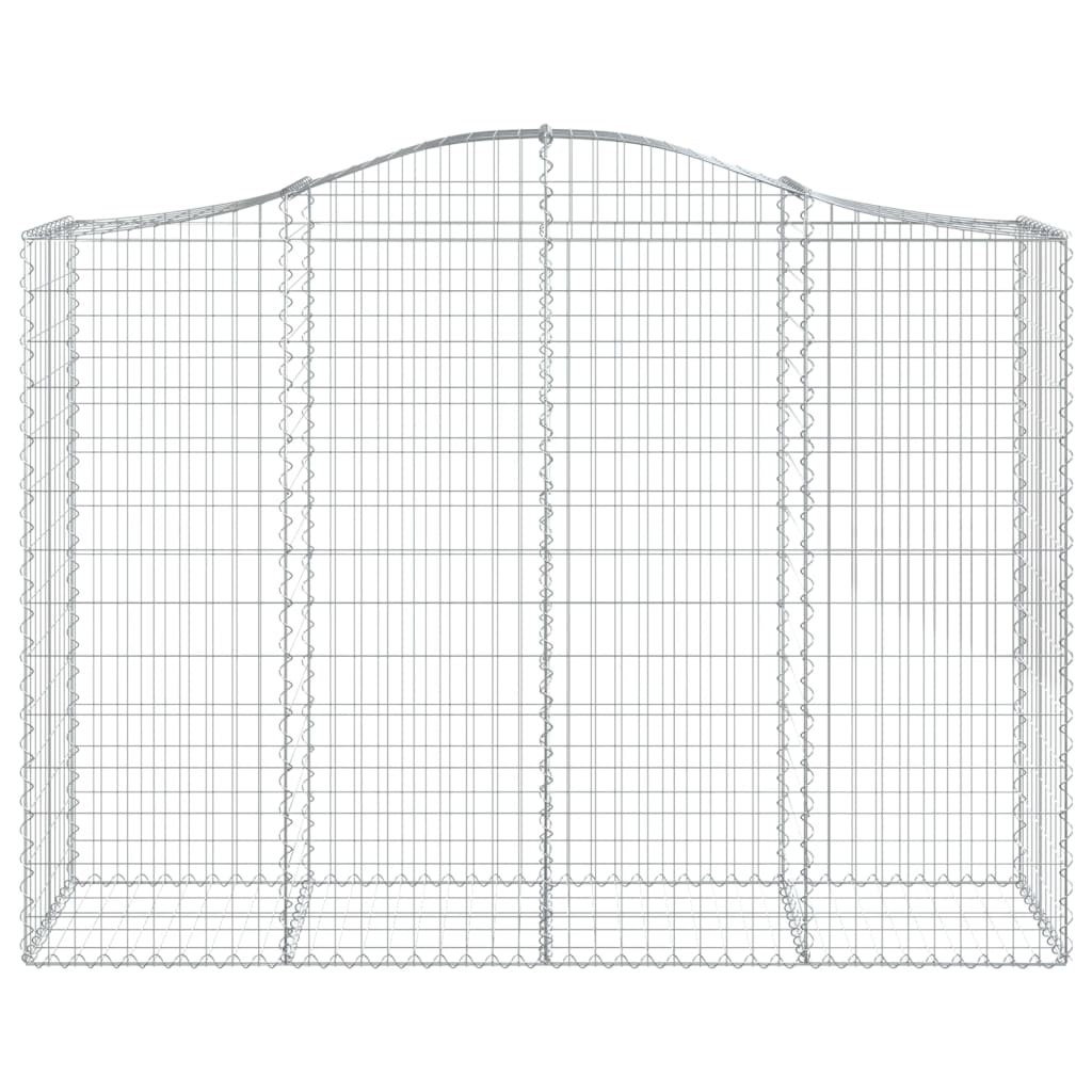 Schanskorven 2 st gewelfd 200x50x140/160 cm ijzer