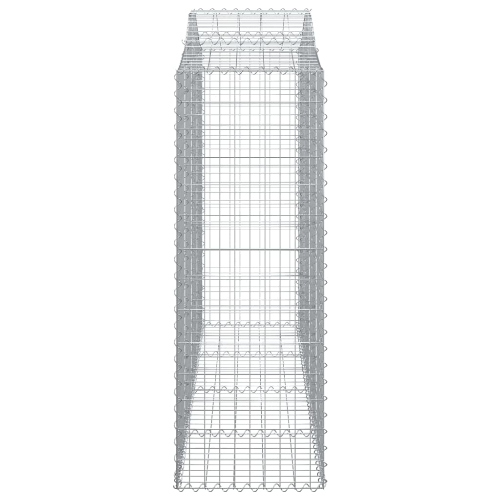 Schanskorven 2 st gewelfd 200x50x140/160 cm ijzer