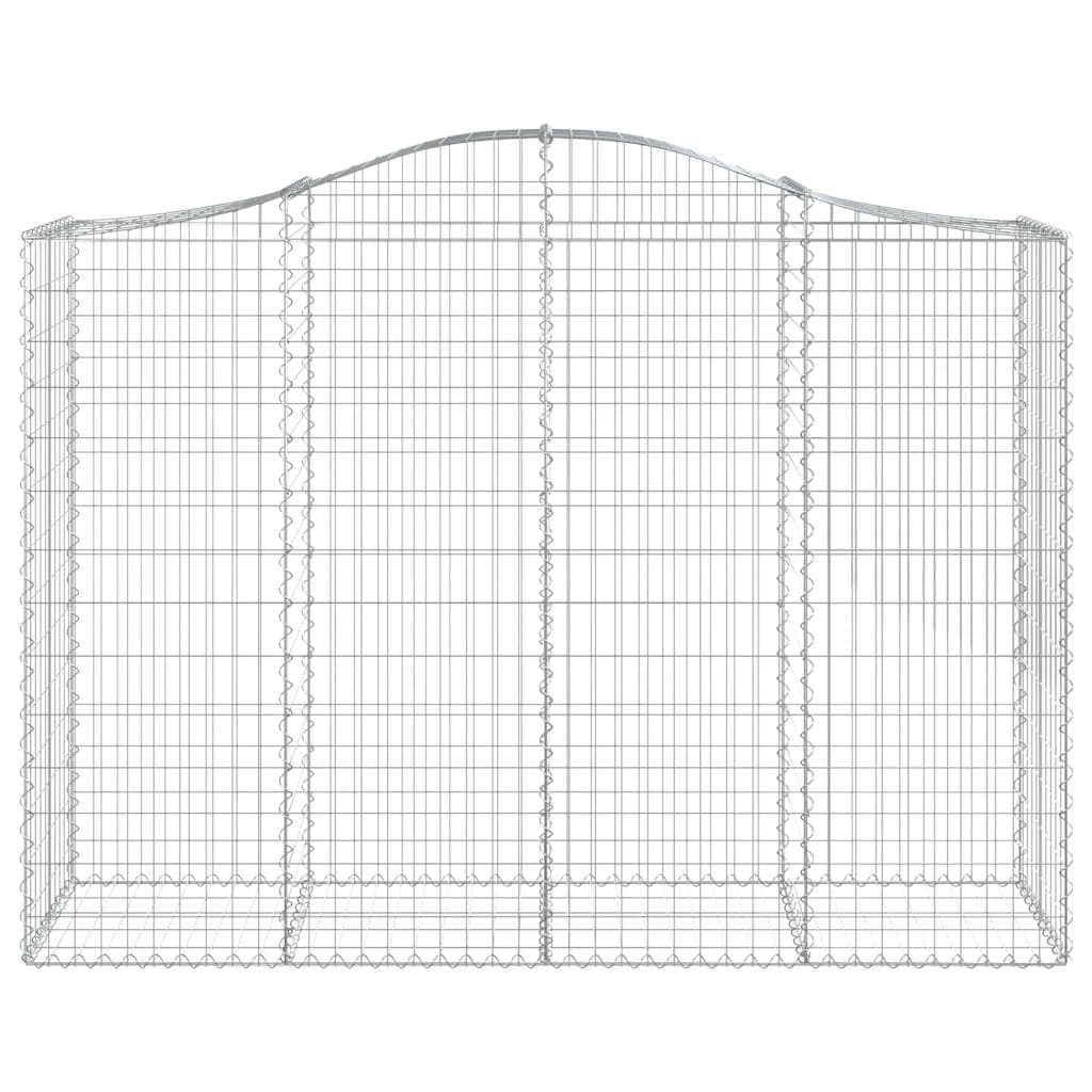 Schanskorven 4 st gewelfd 200x50x140/160 cm ijzer