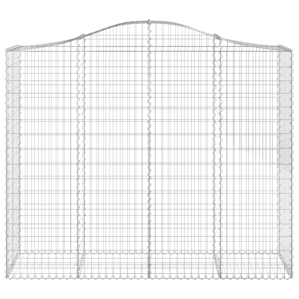 Schanskorven 2 st gewelfd 200x50x160/180 cm ijzer