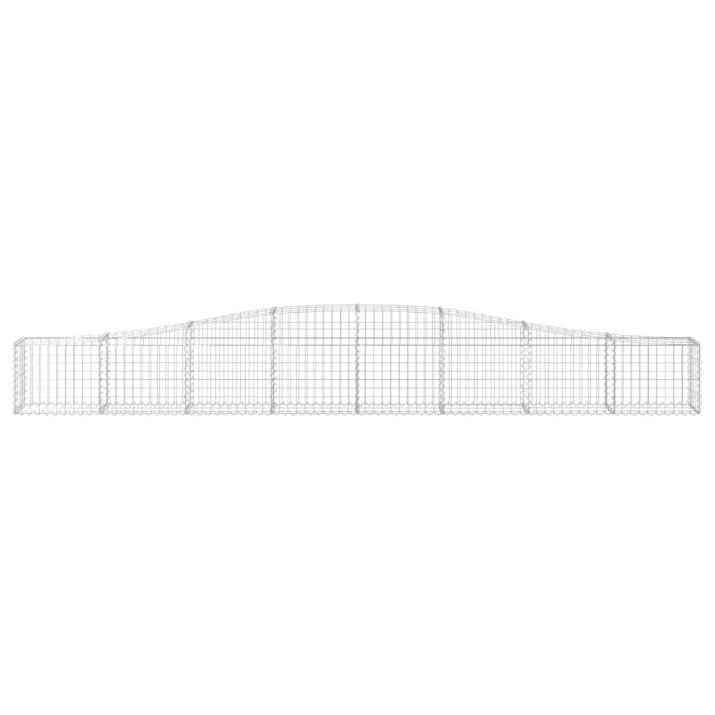 Schanskorven 3 st gewelfd 400x30x40/60 cm ijzer