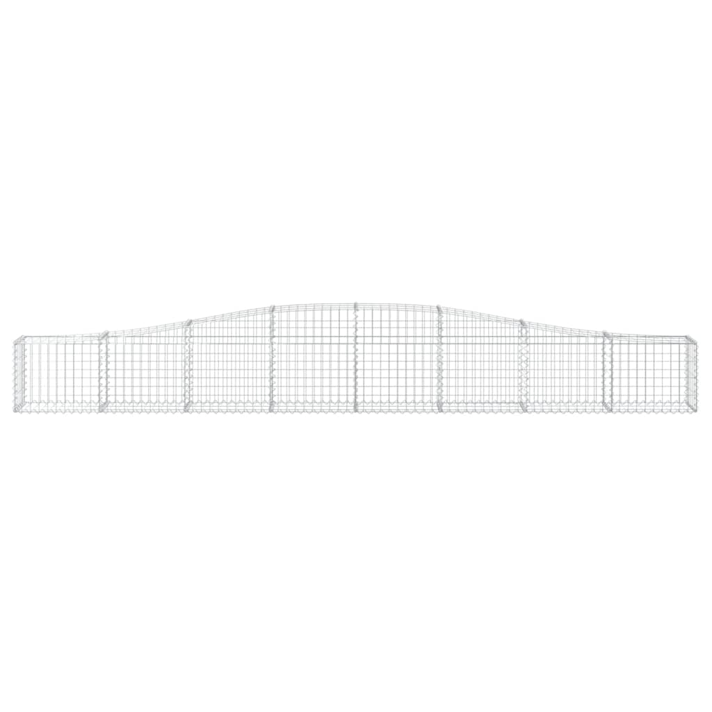 Schanskorven 5 st gewelfd 400x30x40/60 cm ijzer