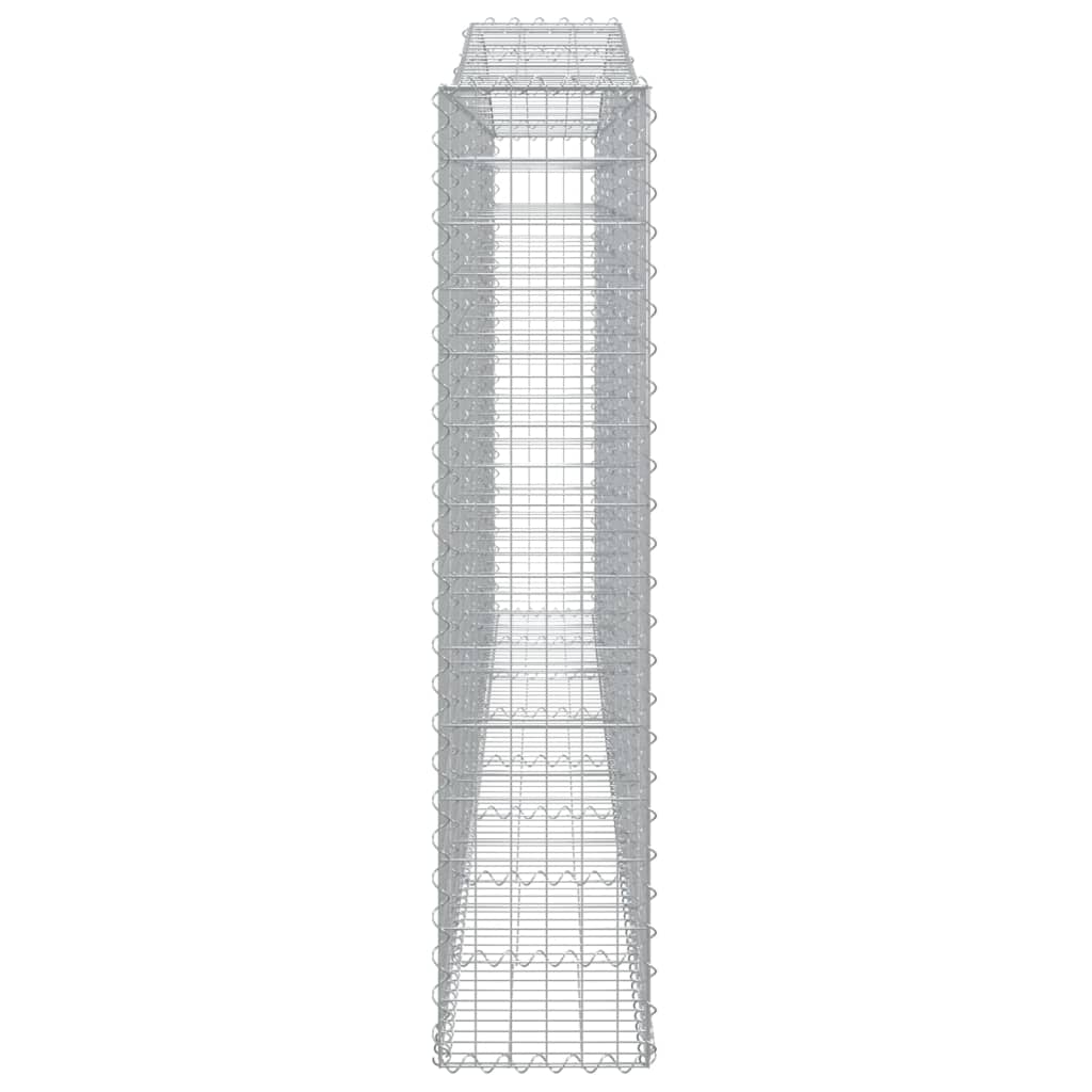 Schanskorven 8 st gewelfd 400x30x140/160 cm ijzer