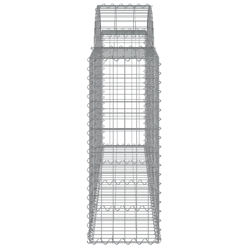 Schanskorven 5 st gewelfd 200x30x80/100 cm gegalvaniseerd ijzer