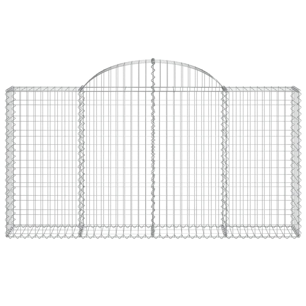 Schanskorven 11 st gewelfd 200x30x100/120 cm ijzer