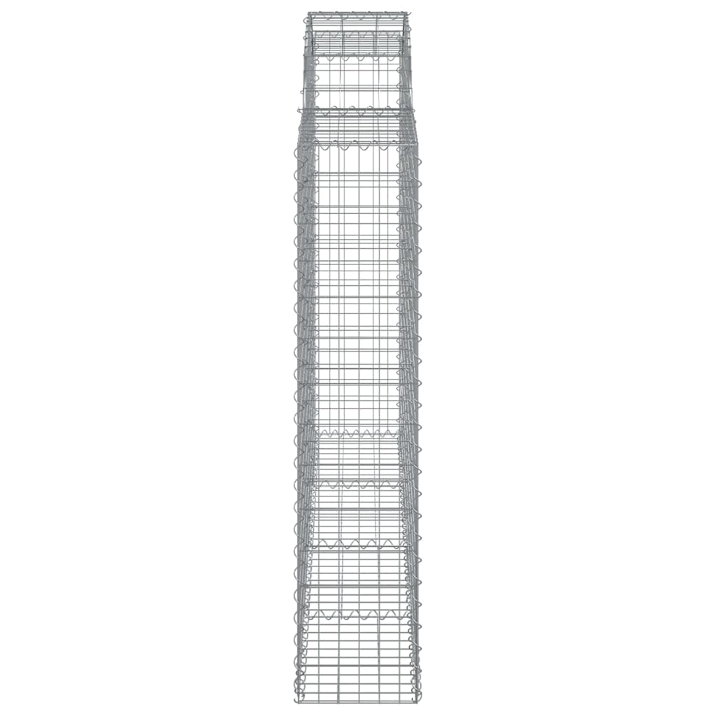 Schanskorven 4 st gewelfd 200x30x140/160 cm ijzer