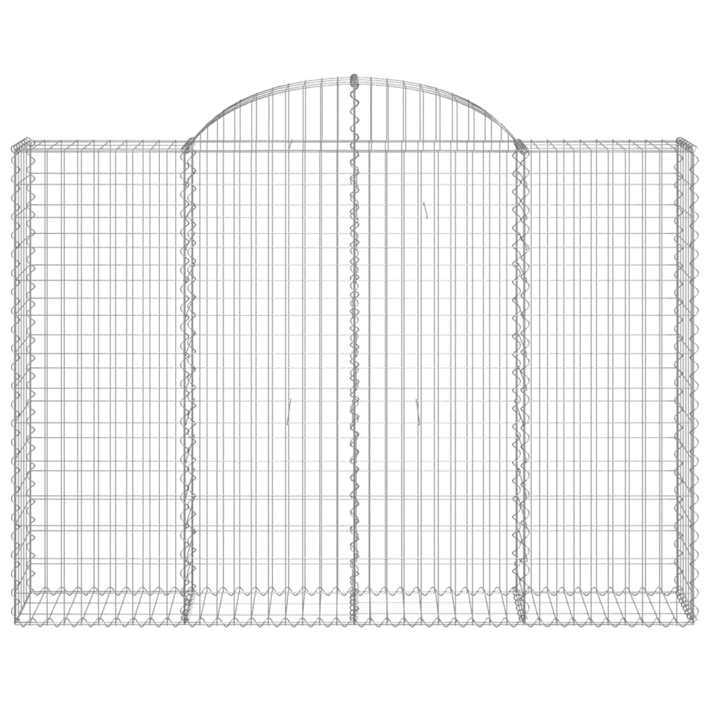 Schanskorven 7 st gewelfd 200x30x140/160 cm ijzer