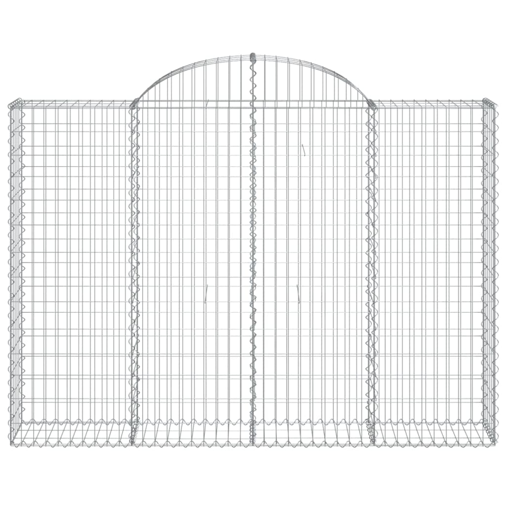 Schanskorven 9 st gewelfd 200x30x140/160 cm ijzer