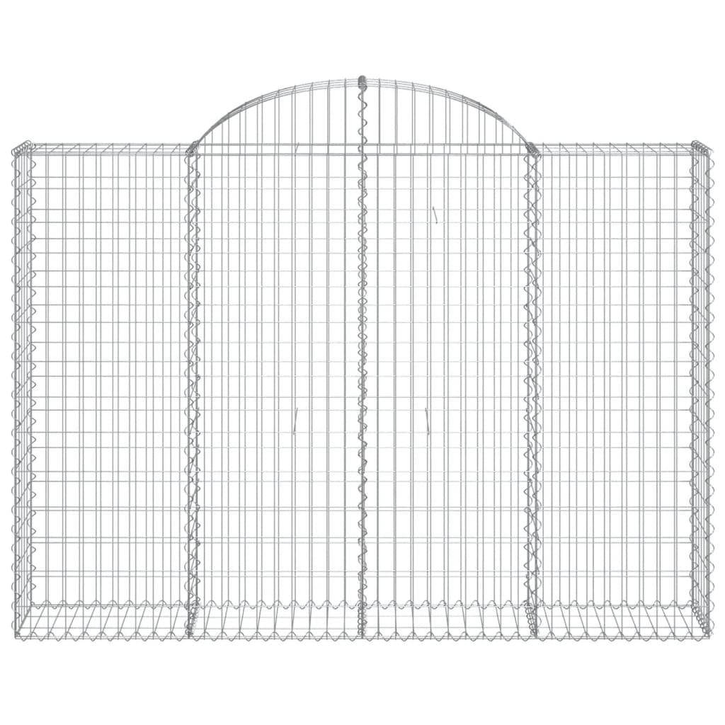 Schanskorven 10 st gewelfd 200x30x140/160 cm ijzer