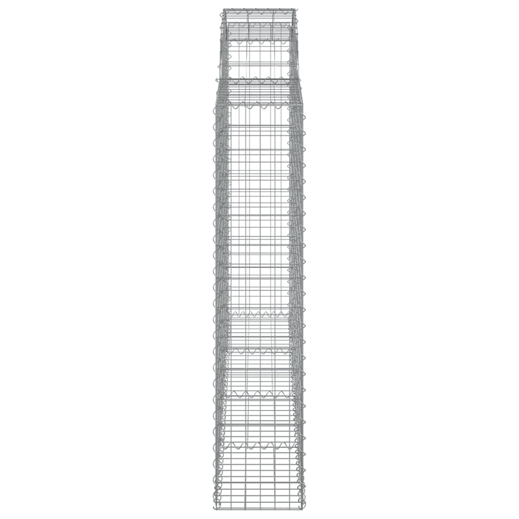 Schanskorven 10 st gewelfd 200x30x140/160 cm ijzer