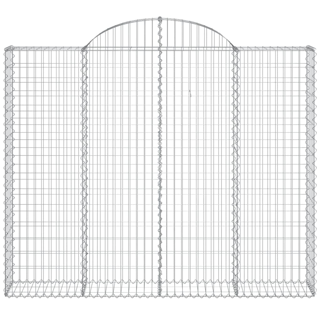 Schanskorven 9 st gewelfd 200x30x160/180 cm ijzer