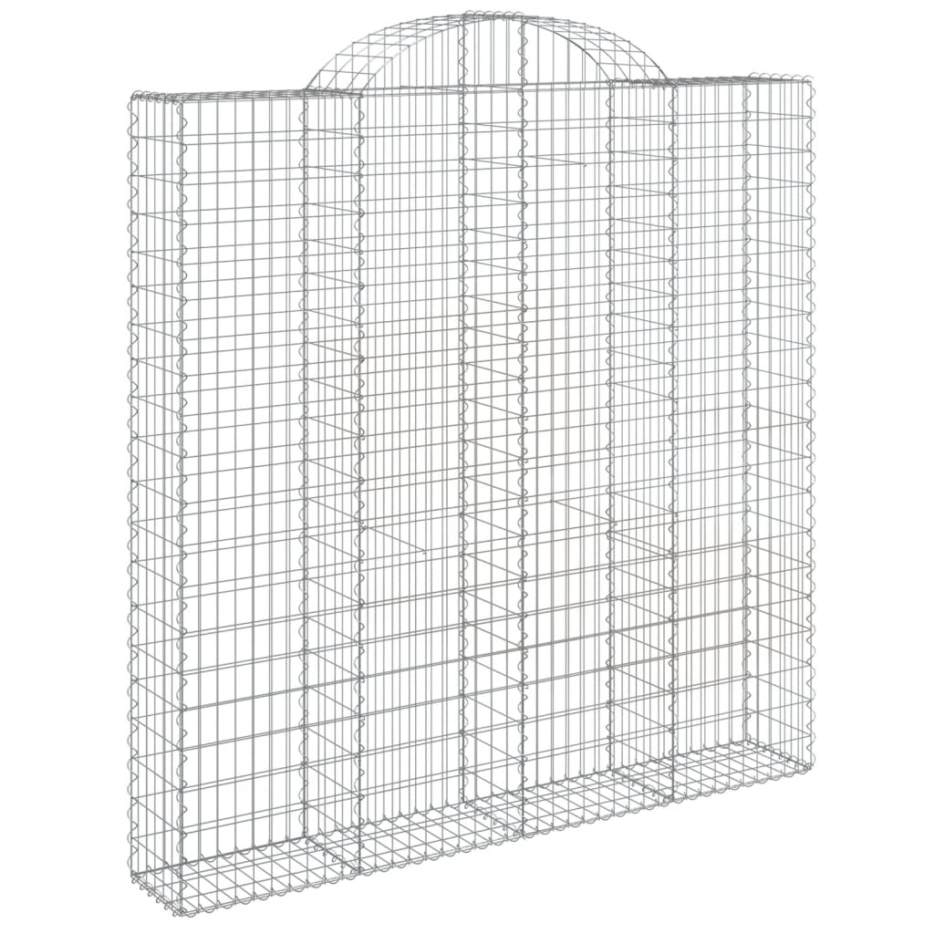 Schanskorven 4 st gewelfd 200x30x200/220 cm ijzer