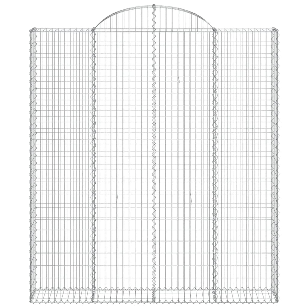 Schanskorven 3 st gewelfd 200x30x220/240 cm ijzer