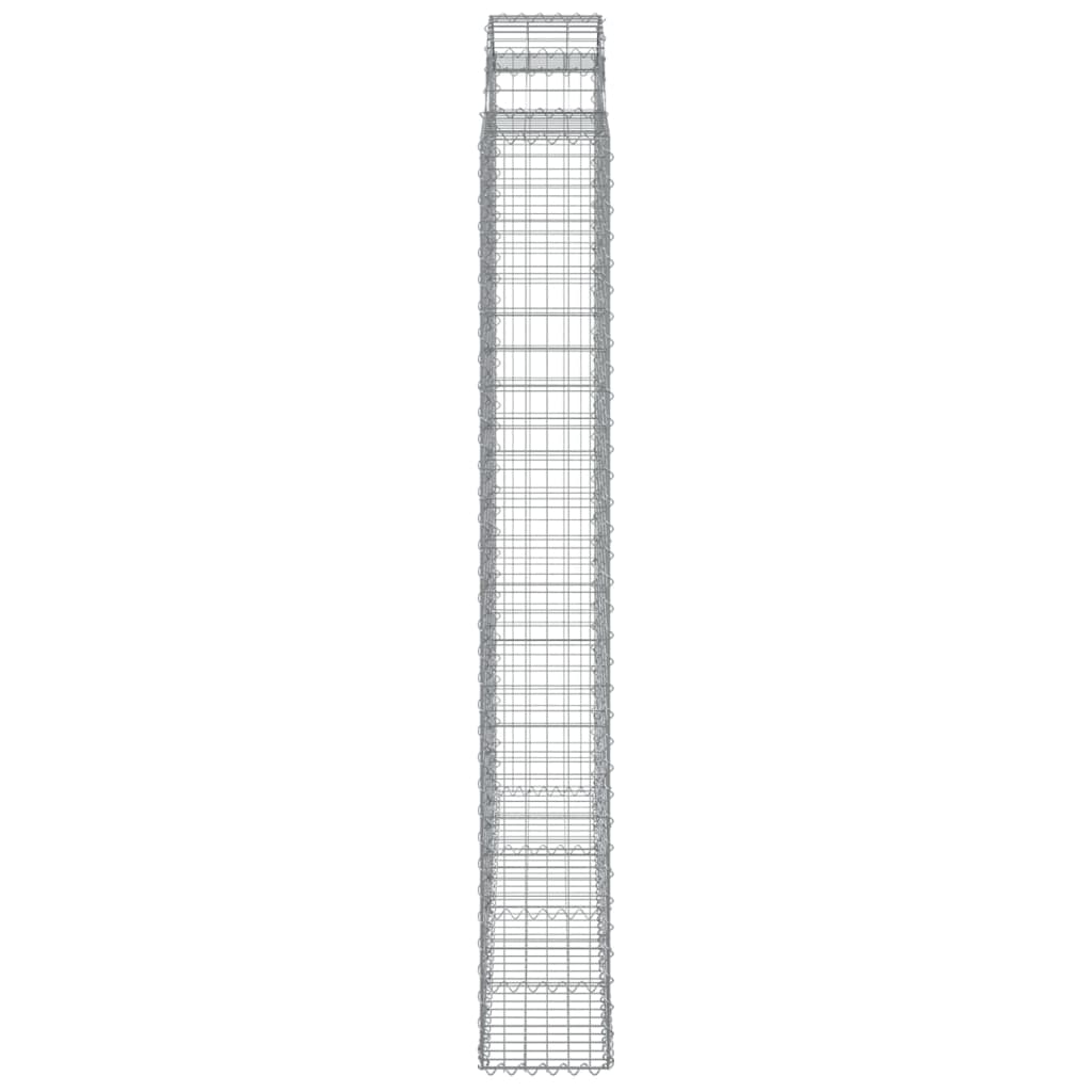 Schanskorven 18 st gewelfd 200x30x220/240 cm ijzer