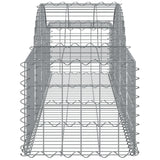 Schanskorven 25 st gewelfd 200x50x40/60 cm ijzer