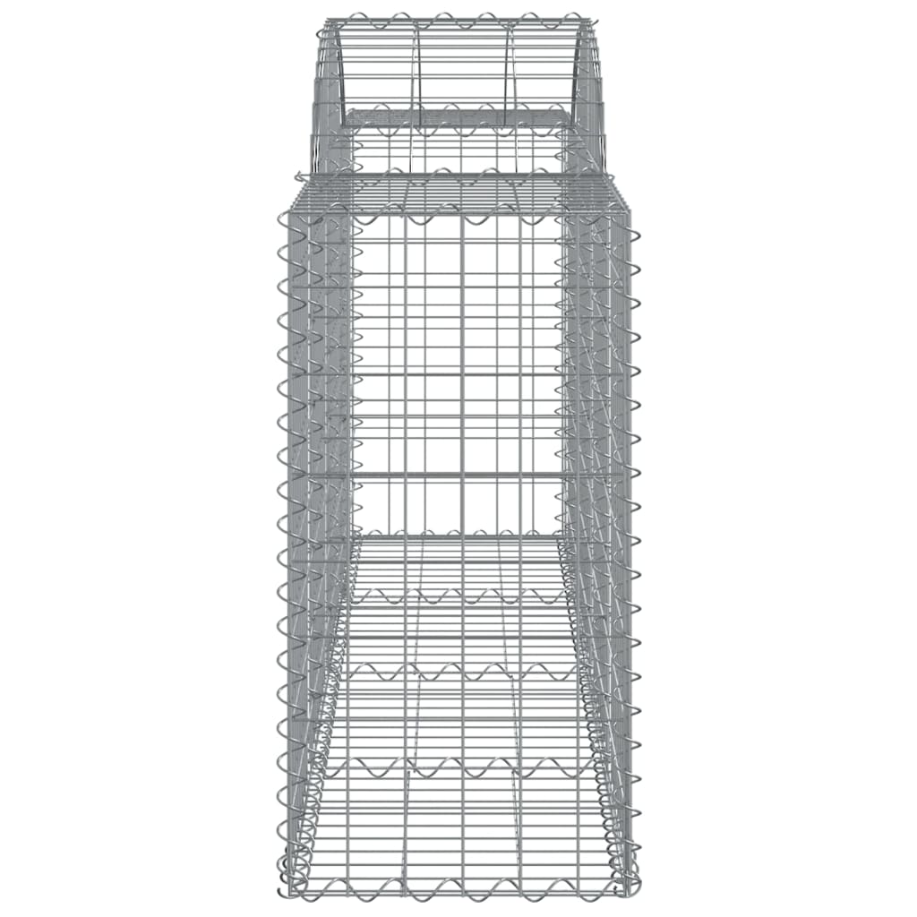 Schanskorven 5 st gewelfd 200x50x80/100 cm gegalvaniseerd ijzer