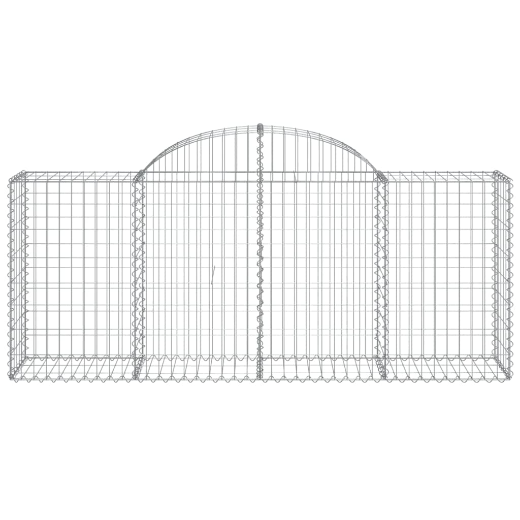 Schanskorven 10 st gewelfd 200x50x80/100 cm ijzer