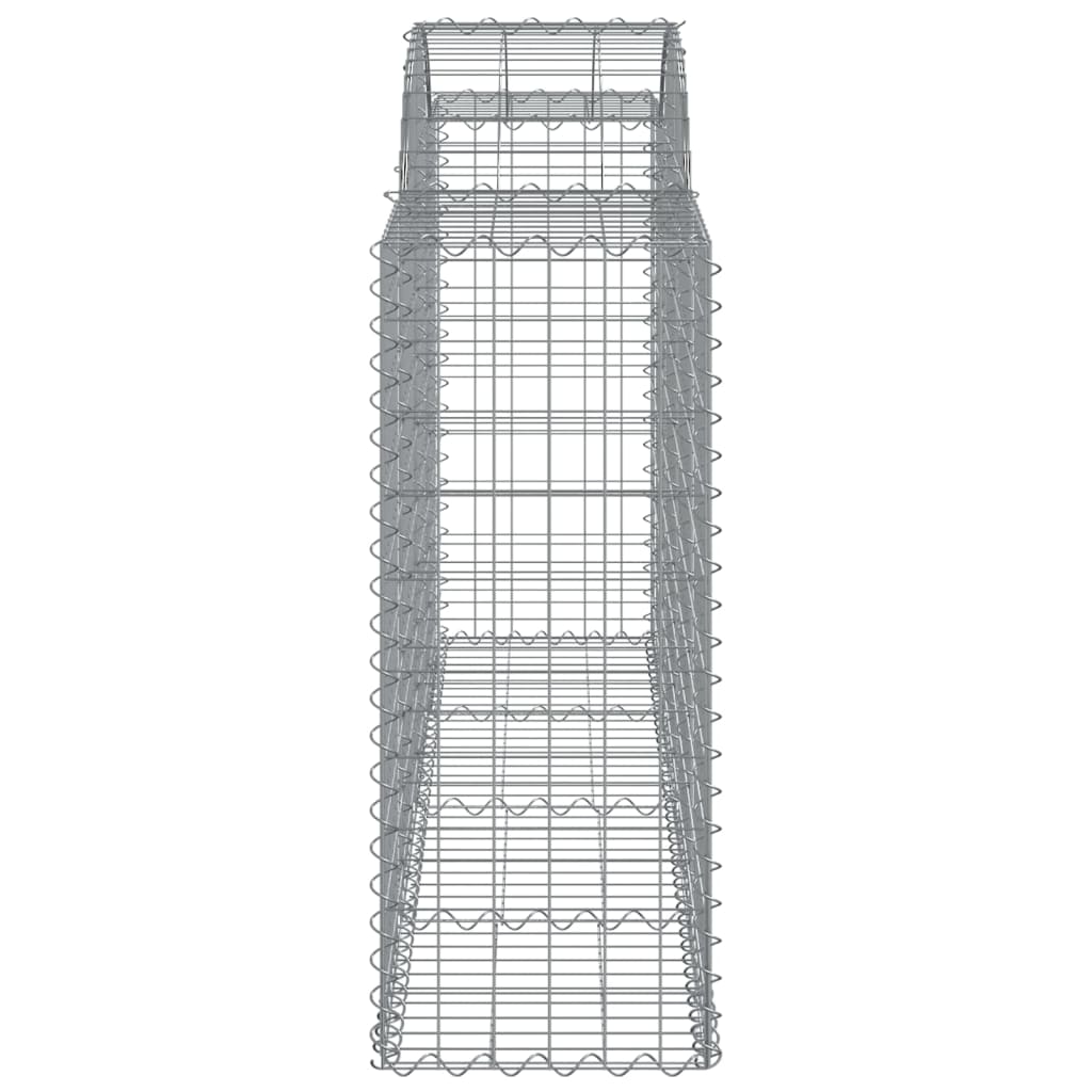 Schanskorven 2 st gewelfd 200x50x100/120 cm ijzer