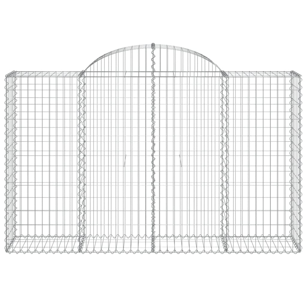 Schanskorven 4 st gewelfd 200x50x120/140 cm ijzer